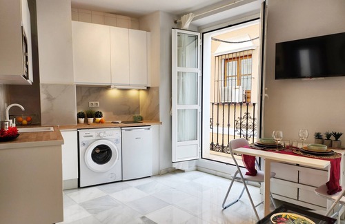San Julian Apartment | Bright Center Apartments Sol with Balconies & Hot Tub