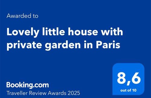 Petit-Ivry Apartment | Charming House with Private Garden in Heart of Paris