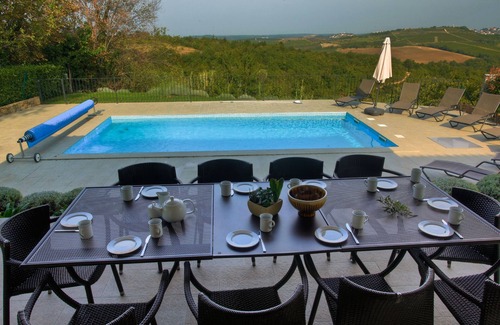 Baredine Villa | Elegant Villa with Private Heated Pool & Vineyard Views