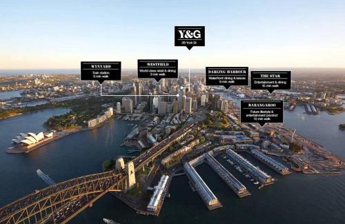 Sydney Central Business District Apartment | Stylish One Bedroom + Study with Infinity Pool Retreat