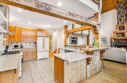 Alki House | Inviting Home with Ocean Views, Scenic Deck & Cozy Fireplaces