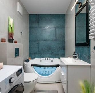 Bialystok Apartment | Relax in LoveRoom Ukośna with Hot Tub & Top Ratings