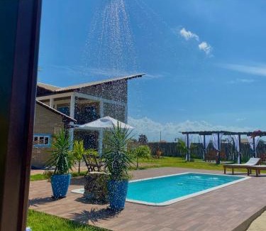 Ponta do Anel Cabin | Relax at Luar do Maramar Chalés with Pool & Ocean View