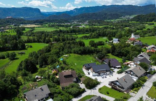 Zasip Apartment | Serene Stay at LUCKA BLED: Bikes, Garden & Family Fun