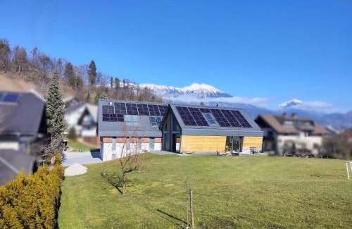 Zasip Apartment | Serene Stay at LUCKA BLED: Bikes, Garden & Family Fun