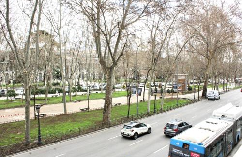 Golden Triangle of Art Apartment | Stylish Stay at Paseo Del Prado with Pool & 4-Star Comfort