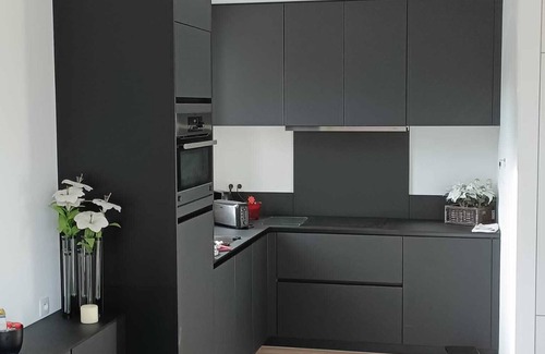 Sint-Pieters-Woluwe Apartment | Stylish Designer Penthouse with Terrace and Kitchen Amenities
