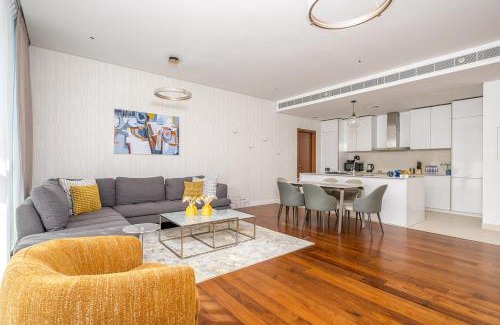 Al Wasl Apartment | Lush 2BR & Maids City Walk with Burj Khalifa View