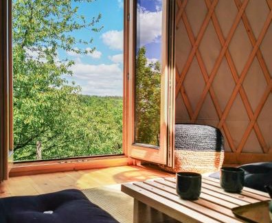 Wygielzow Other | Discover LushHills: Stylish Yurt with Hot Tub Retreat