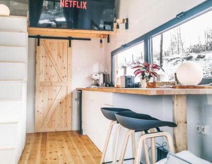 Wygielzow Ski Chalet | Modern Tiny House on Wheels with Hot Tub - Rated 9.3/10
