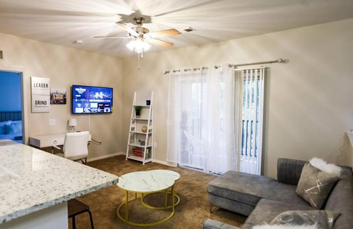 Ferry Pass Apartment | Modern 2BD Retreat with Pool, Steps from the Shore
