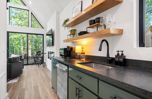 Rockwell Cabin | Lux A-Frame w/Hot Tub, Fire Pit, Kayaks & Views