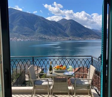 Dobrota Apartment | Oceanfront Apartment with Incredible Views Steps from Beach