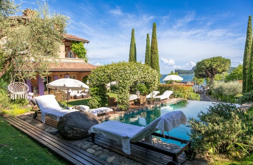San Felice del Benaco Villa | Exquisite Villa with Lake View, Butler Service & Pool