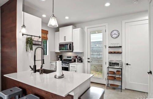 Rosewood House | Luxe King Primary + Comfort and Cool Shaded Patio