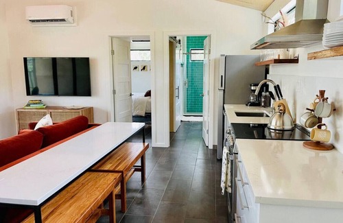 Dripping Springs Cabin | Modern Treehouse Escape with Pool and Firepit Amenities