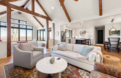 Laurel Park House | Idyllic Mountain-View Retreat with Private Hot Tub & Chef's Kitchen