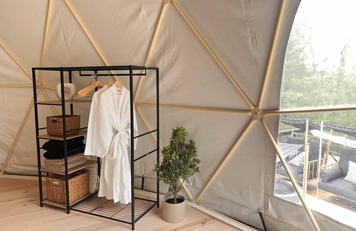 Mineral Bluff Cabin | Unforgettable Glamping Dome with Outdoor Movie & Hot Tub