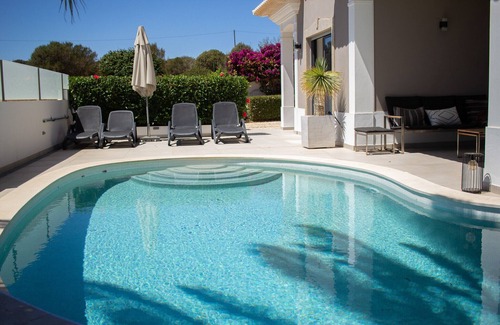 Porto de Mos Villa | Elegant 3 Bedroom Villa with Beach Views and Private Pool