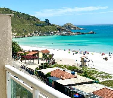 Praia Grande Apartment | Elegant Coastal Retreat with Pool and Oceanfront Views