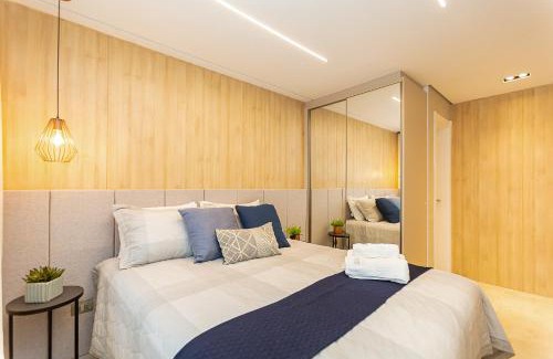 Batel Apartment | Luxuoso Apt Batel - 4 Minutos do Shopping Pátio Batel c/Garagem, Piscina, Sauna e Academia