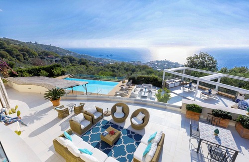 Sant'Agata sui Due Golfi Villa | Luxury Villa With Sea View and Pool, Ideal for Large Families or Friends