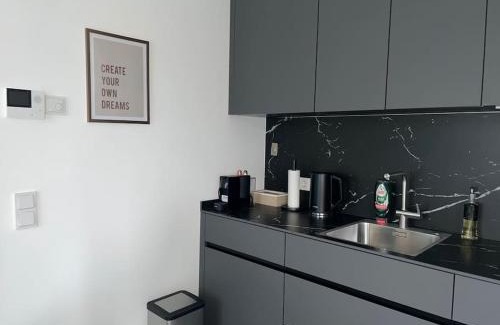 Berliner Vorstadt Apartment | Elegant Studio with Private Lake Access for Family Fun