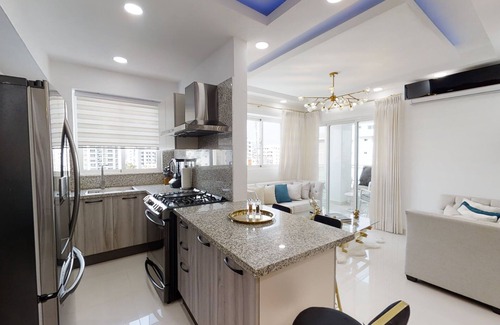 Ensanche Quisqueya House | Elegant 2BR Condo with Rooftop, Jacuzzi & Pet-Friendly Amenities
