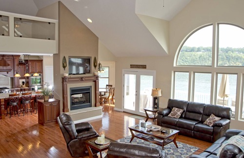 Camdenton House | Elegant 5-Bedroom Retreat with Pool and Lake Views
