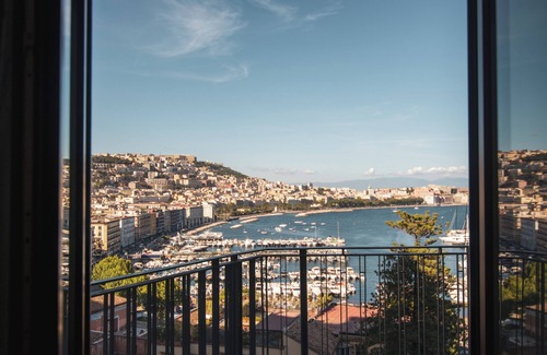 Posillipo Apartment | Luxurious and Panoramic Apartment: Sea and Vesuvius View with Elevator