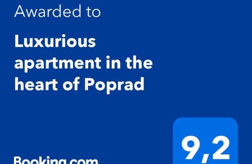 Poprad Apartment | Elegant Apartment in the Heart of Poprad - Rated 9.3/10