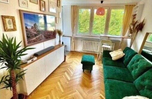 Katowice Apartment | Stylish BOHO Apartment with Home Office & Child-Friendly Amenities