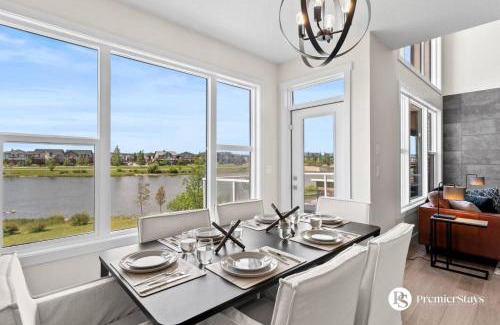Airdrie House | Luxurious Detached House with Private Garage, Lake View, Central AC & More