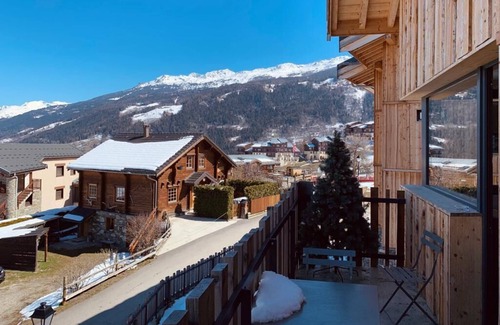 Montchavin Ski Chalet | Elegant Bluebird Chalet with Hot Tub & Pet-Friendly Amenities