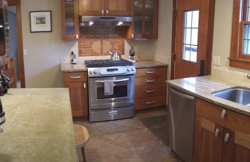 Spring Harbor House | Elegant Retreat Steps from Lake with Spa & Pet-Friendly Perks