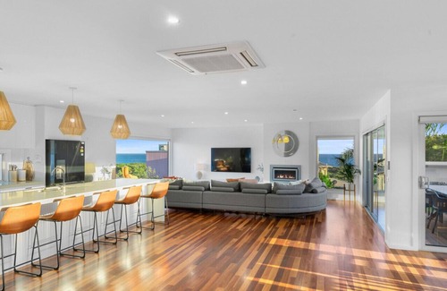 Ocean Grove House | Oceanfront Terrace Hideaway with Heated Pool & High Ratings