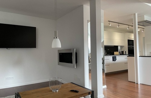 Bad Alexandersbad Apartment | Stylish Apartment with Balcony, Fireplace & 9/10 Guest Rating