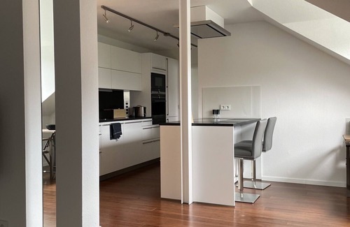 Bad Alexandersbad Apartment | Stylish Apartment with Balcony, Fireplace & 9/10 Guest Rating