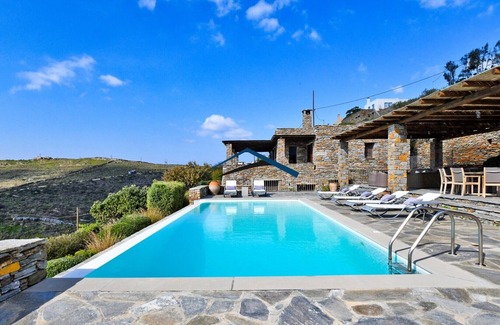 Vourkari Villa | Elegant Villa in Vourkari with Pool and Ocean Views