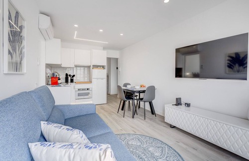 Los Cristianos Apartment | Elegantly Renovated 2 Bedroom Retreat with Pool & Ocean Views