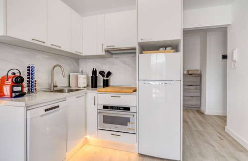 Los Cristianos Apartment | Elegantly Renovated 2 Bedroom Retreat with Pool & Ocean Views
