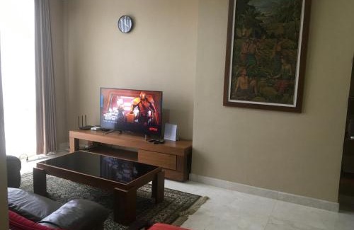 Karet Apartment | Elegant 2 BR Suite at The Grove with Pool & Dining Options