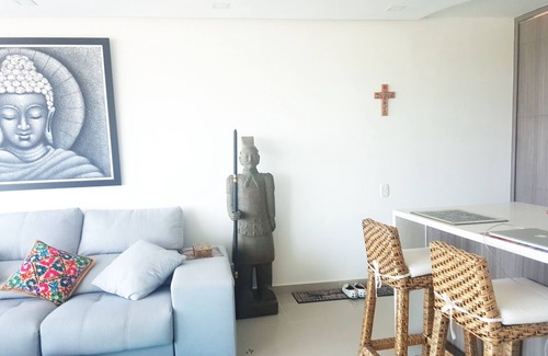 Riomar Apartment | Guest Rated 10/10: Asian Decor Apartment with Pool & Spa