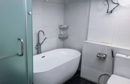 Ofin Apartment | Elegant 3-Bedroom Retreat with Skyline View & Private Pool