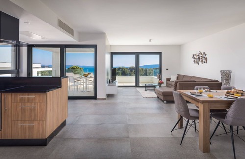 Seget Vranjica Apartment | Elegant Nautica Apartment with Pool & Pet-Friendly Amenities