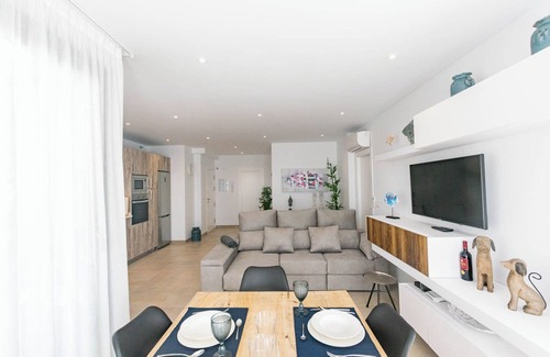 Competa Apartment | Mountain View Apartment with Garden, Pool & Spa Amenities