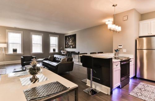 St. Louis Apartment | Chic Apartment with Mood Lighting on Historic Cherokee Street