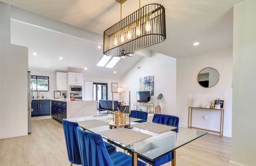 North Austin Civic Association Cottage | Stylish Austin Home with Game Room and Fire Pit Awaits