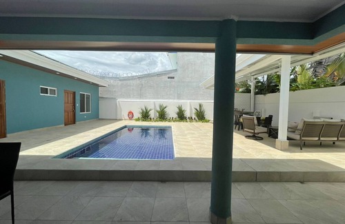 Barrio Ricos y Famosos Villa | Oceanfront Beach Home with Private Pool & Top Guest Ratings