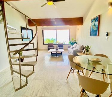 Puerto Juarez Apartment | Beachfront Oasis with Ocean View and Pool Access